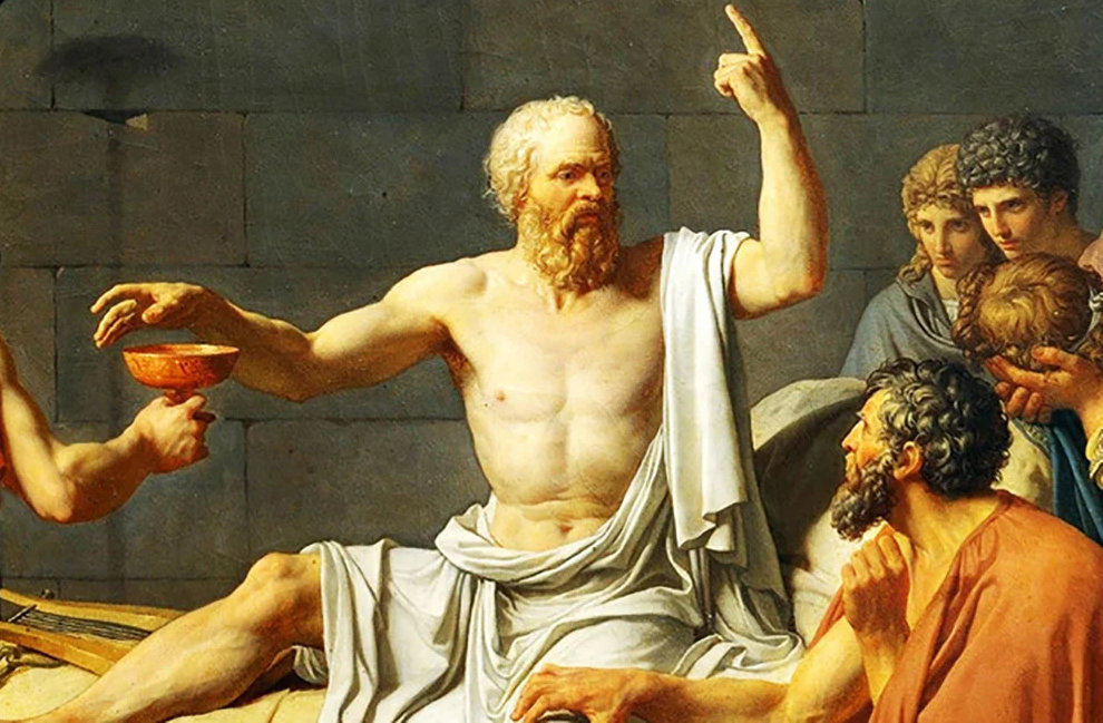 The Death of Socrates by Jacques-Louis David, 1787